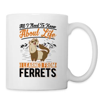Frettchen Liebhaber - Tasse - Weiß - Rechts