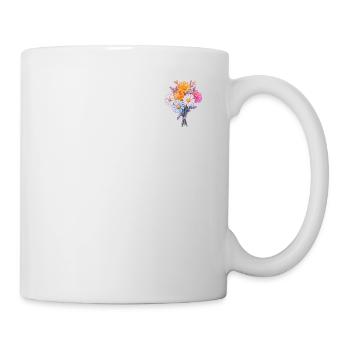 Patch Novelty Flowers Humor Cool Daisies Lovers - Mug - white - Right