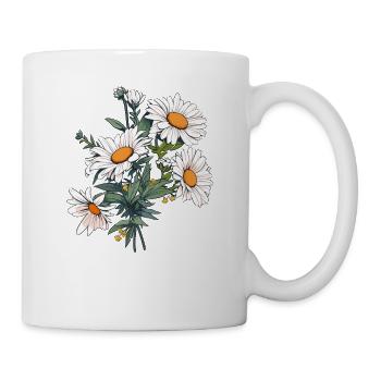 Daisy Lover Flowers Vintage Novelty Bouquet Floral - Mug - white - Right
