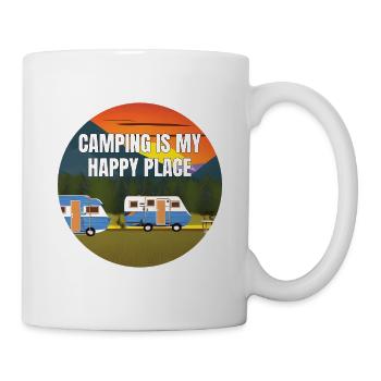 Camping Camping-car Camp Tentes Gift Caravan - Mug blanc - blanc - Droite