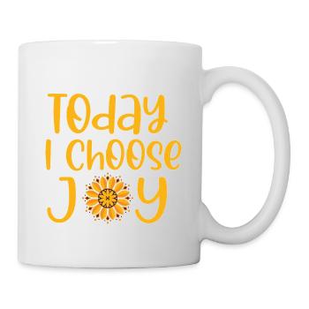 Aujourd’hui, je choisis Joy 4 - Mug blanc - blanc - Droite