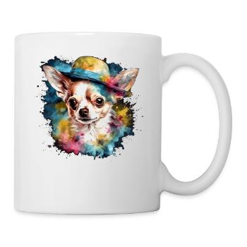 Chihuahua - Dame Anglaise Robe Chien - Mug blanc - blanc - Droite