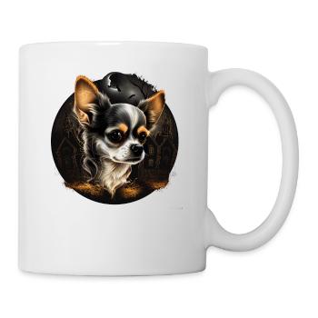 Chihuahua Costume d'Halloween - Citrouille - Mug blanc - blanc - Droite
