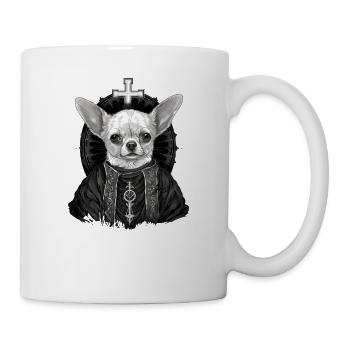 Chihuahua - Chien Pape Église Prêtre Catholique - Mug blanc - blanc - Droite