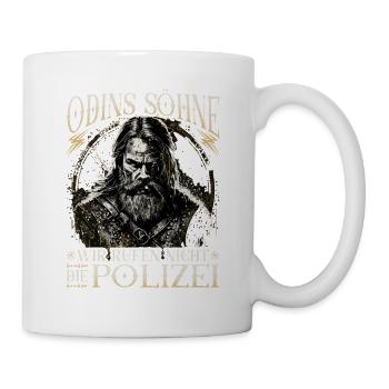 Wikinger Spruch, Odins Söhne, Norse Viking - Tasse - Weiß - Rechts