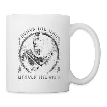 Wikinger Spruch, Honor The Clan, Norse Viking - Tasse - Weiß - Rechts