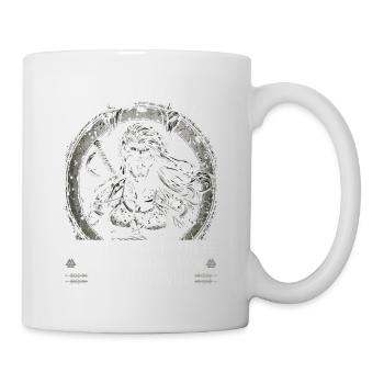 Wikinger Frauen, Ehre deinen Mann, Viking Damen - Tasse - Weiß - Rechts