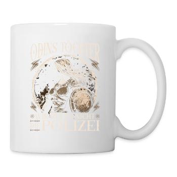 Wikinger Frauen, Odins Töchter, Viking Damen - Tasse - Weiß - Rechts