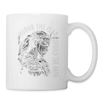 Wikinger Frauen, Honor The Clan, Viking Damen - Tasse - Weiß - Rechts