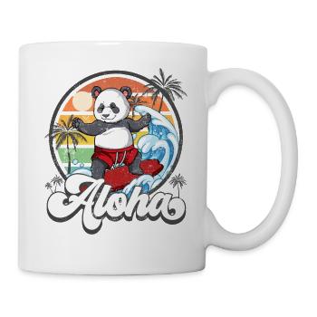 Aloha Hawaiianischer Hawaii Surfer Surfen - Mug - white - Right