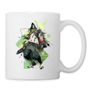 Epic Gamer Cyber Assassin in Green with Baggies - Mug - white - Right