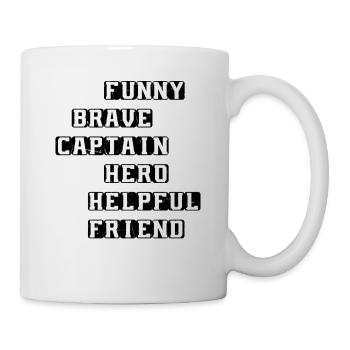 Drôle Brave Captain Hero Ami serviable - Père’s - Mug blanc - blanc - Droite