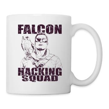 Fauconnier pèlerin Faucon Falcon Vintage Fauconnerie - Mug blanc - blanc - Droite