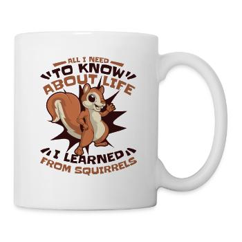 J’ai appris des écureuils écureuil renard écureuil - Mug blanc - blanc - Droite