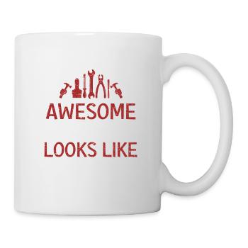 Voici à quoi ressemble un grand artisan Achèvement du travail - Mug blanc - blanc - Droite