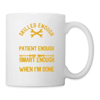 Geschickt genug, um es zu zerlegen Handwerker - Tasse - Weiß - Rechts