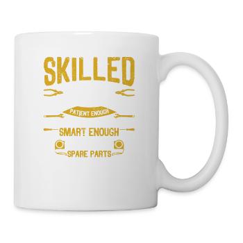 Geschickt genug, um es zu zerlegen Handwerker - Tasse - Weiß - Rechts