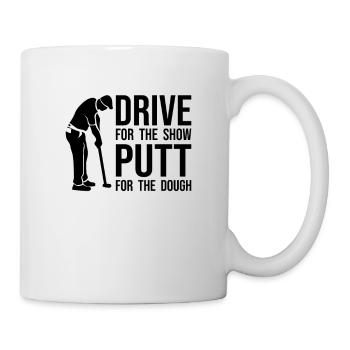 Lustiger Golfer Spruch - Driver Putter witzig - Tasse - Weiß - Rechts