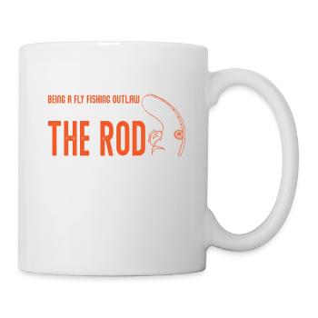 Funny Fly Fishing - Fly Fishing Outlaw, Never - Tasse - Weiß - Rechts