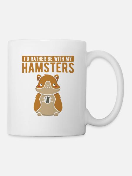 Nagetier Hamster - Tasse - Weiß
