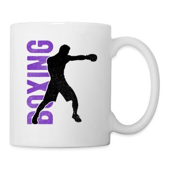 Boxsport Boxing - Tasse - Weiß - Rechts