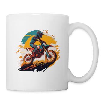 Motocross Motorcycle Bike Motorsport Biker Freestyle - Mug - white - Right