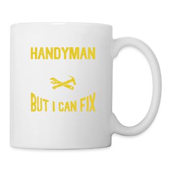 Je suis un bricoleur que je ne peux pas réparer - Mug blanc - blanc - Droite
