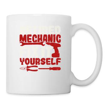 Mécanicien à la retraite Réparez-le vous-même Repos amusant - Mug blanc - blanc - Droite