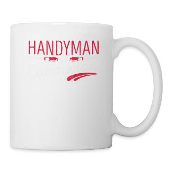 Handyman or Candyman Funny Mechanic - Mug - white - Right