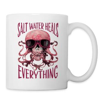 Octopus Skull Octopus Gift - Mug - white - Right