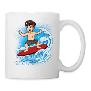 Surfeurs de vagues Surfeurs Surfeurs - Mug blanc - blanc - Droite