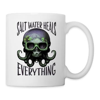 Octopus Skull Octopus Gift - Mug - white - Right