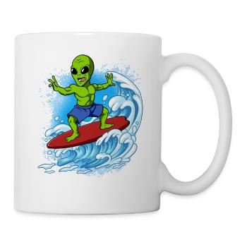 Surfeurs de vagues Surfeurs Surfeurs - Mug blanc - blanc - Droite