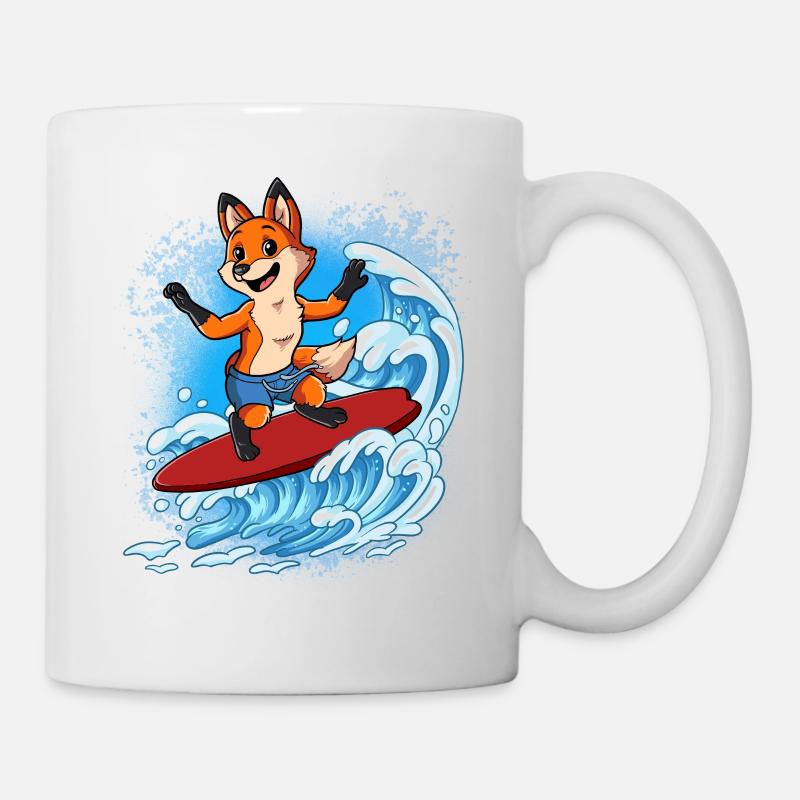 Surfeurs de vagues Surfeurs Surfeurs - Mug blanc - blanc