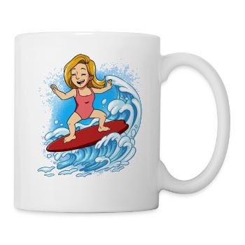 Surfeurs de vagues Surfeurs Surfeurs - Mug blanc - blanc - Droite