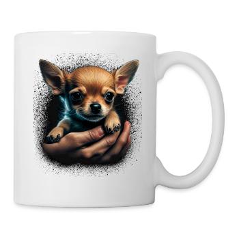 Chihuahua Hug Puppy - Cute Dog Love - Mug - white - Right