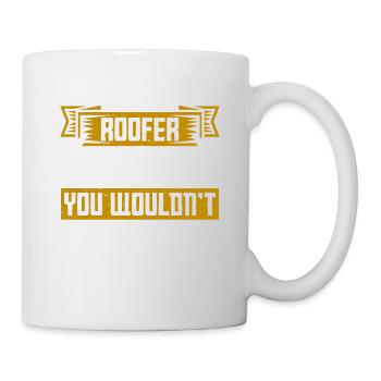 Couvreur Cadeau Travail Artisan Couvreur - Mug blanc - blanc - Droite