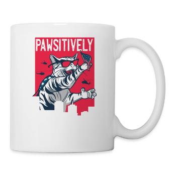 Pawsitively Patriotic Cat 4th of July - Mug - white - Right