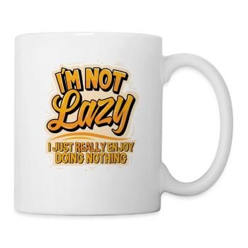 Je ne suis pas paresseux, j’aime vraiment ne rien faire - Mug blanc - blanc - Droite