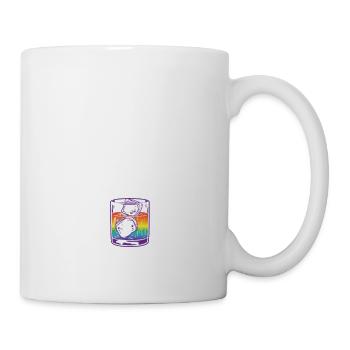 LGBT fier allié J’aime mon whisky hétéro gay - Mug blanc - blanc - Droite