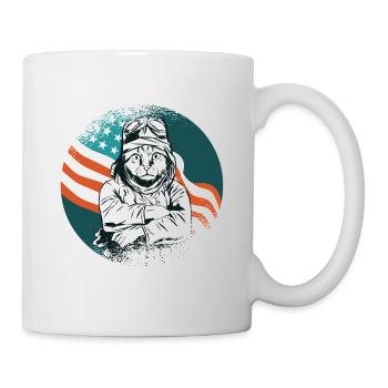 Pawsitively Patriotic Cat 4th of July - Mug - white - Right
