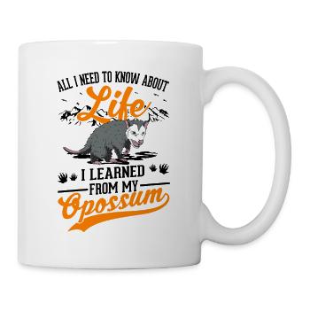 Opossum Cadeau Possum Possum - Mug blanc - blanc - Droite