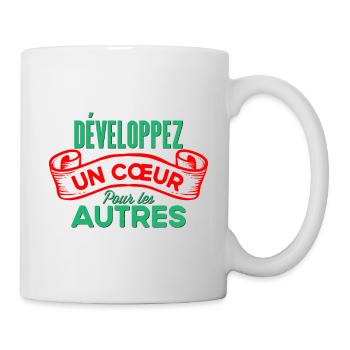 Développez un cœur - Mug blanc - blanc - Droite