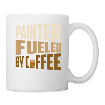 Painter Fueled By Coffee Profession Job - Mug - white - Right