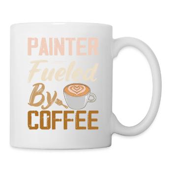 Painter Fueled By Coffee Job Profession - Mug - white - Right