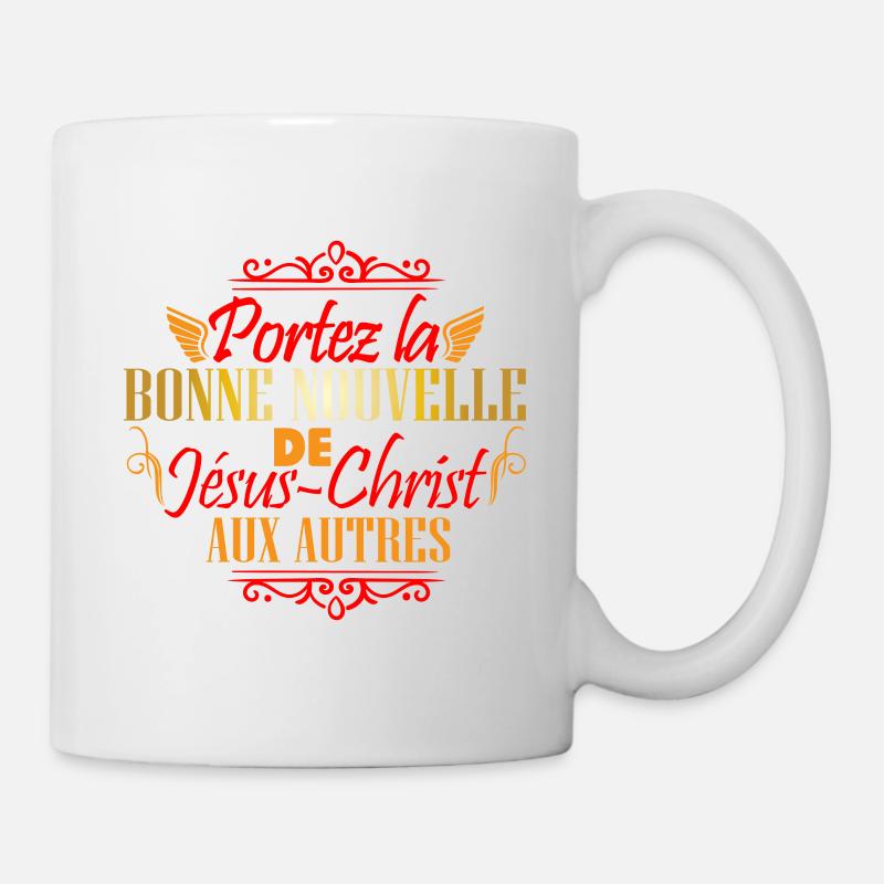 Portez la bonne nouvelle - Mug blanc - blanc