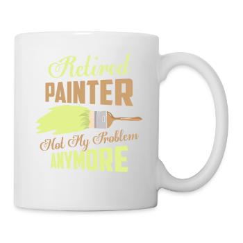 Peintre à la retraite plus mon problème profession - Mug blanc - blanc - Droite