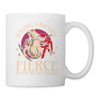 Goth Rock Satan Girl Woman Festivals Death Metal - Tasse - Weiß - Rechts