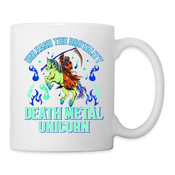 Goth Rock Satan Girl Woman Festivals Death Metal - Tasse - Weiß - Rechts
