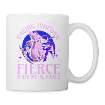 Goth Rock Satan Girl Woman Festivals Death Metal - Tasse - Weiß - Rechts